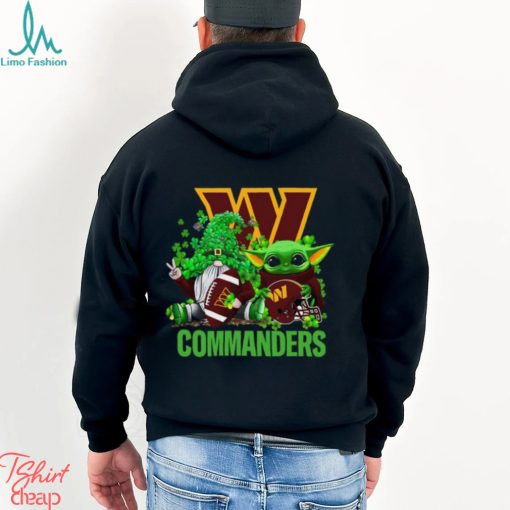 NFL Washington Commanders St Patrick’s Day T Shirt Special Gomes Baby Yoda St Patricks Day Shirt