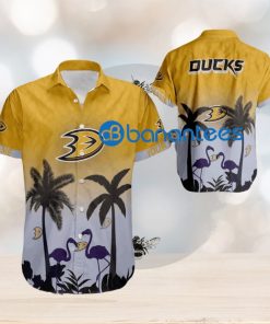 NHL Anaheim Ducks Beach All Over Print Hawaiian Shirt Men And Women Gift Custom Name