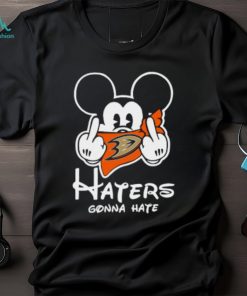 NHL Anaheim Ducks Haters Gonna Hate Mickey Mouse Disney Hockey T Shirt
