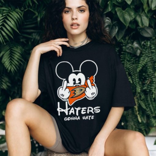 NHL Anaheim Ducks Haters Gonna Hate Mickey Mouse Disney Hockey T Shirt