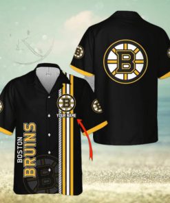 NHL Boston Bruins Custom Name 3D Hawaiian Shirt