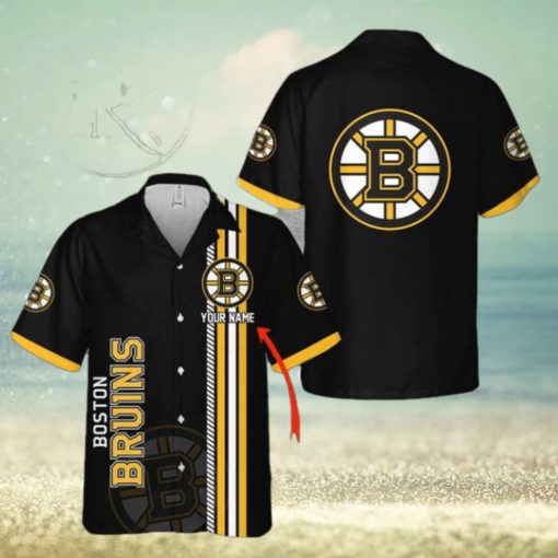 NHL Boston Bruins Custom Name 3D Hawaiian Shirt