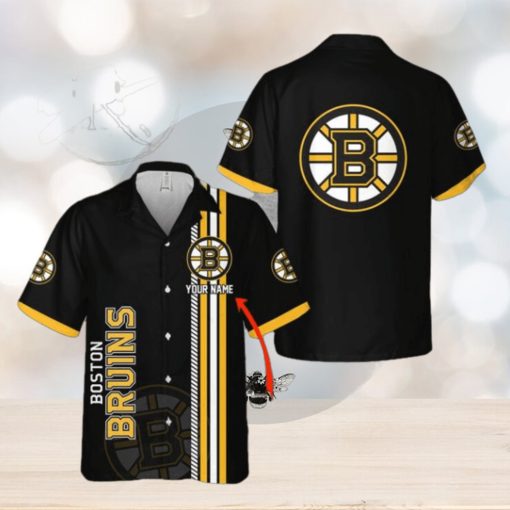 NHL Boston Bruins Custom Name 3D Hawaiian Shirt