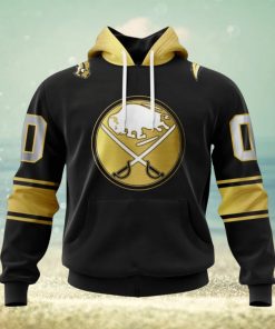 NHL Buffalo Sabres Special Black And Gold Design Hoodie
