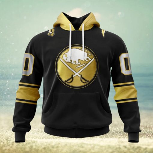 NHL Buffalo Sabres Special Black And Gold Design Hoodie