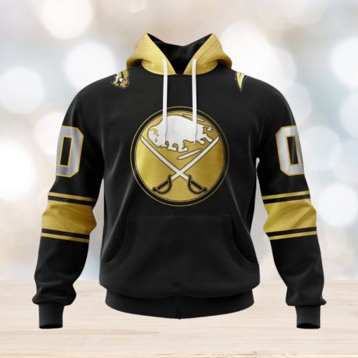 NHL Buffalo Sabres Special Black And Gold Design Hoodie