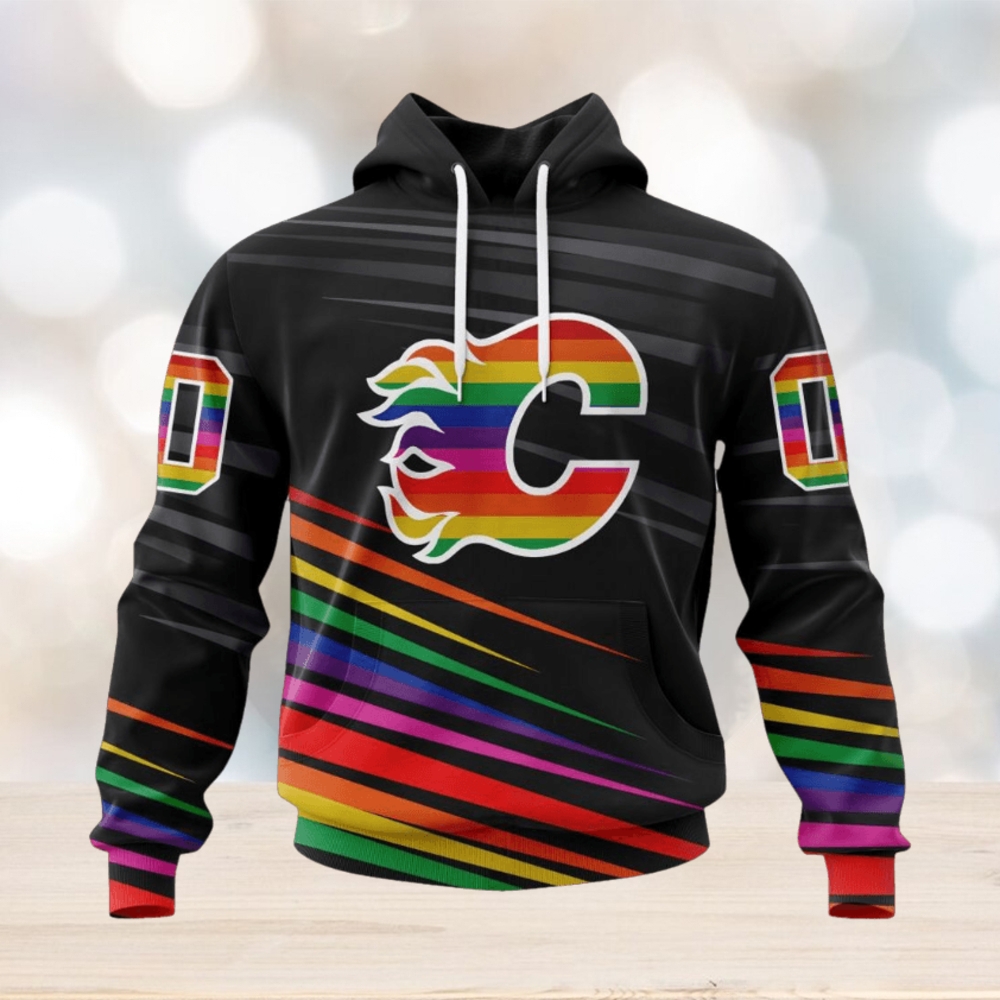 NHL Calgary Flames Special Pride Design Hockey Is For Everyone