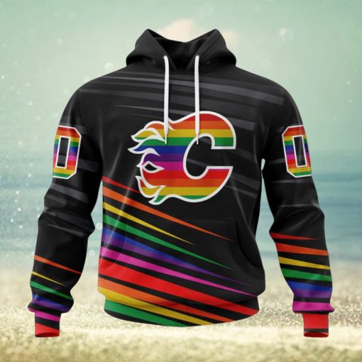 NHL Calgary Flames Special Pride Design Hockey Is For Everyone Hoodie