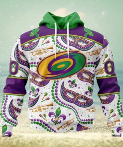 NHL Carolina Hurricanes Special Mardi Gras Design Hoodie