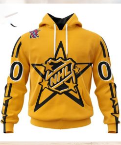 NHL Central Division Personalized 2024 NHL All Star Game Yellow Kits Hoodie