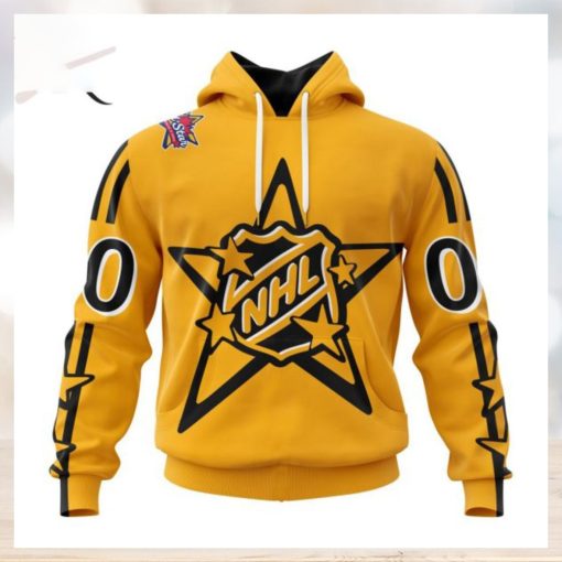 NHL Central Division Personalized 2024 NHL All Star Game Yellow Kits Hoodie