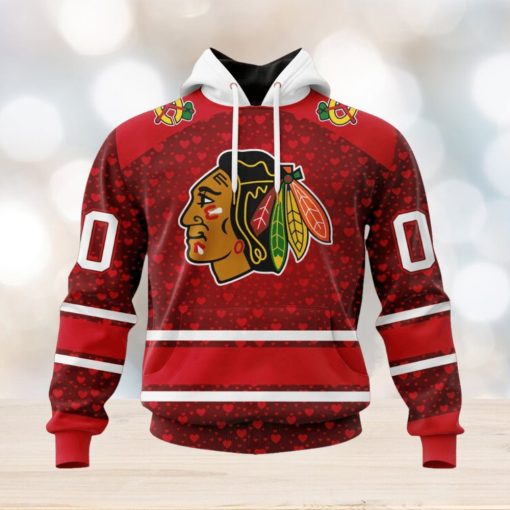 NHL Chicago Blackhawks Special Gift For Valentines Day Hoodie