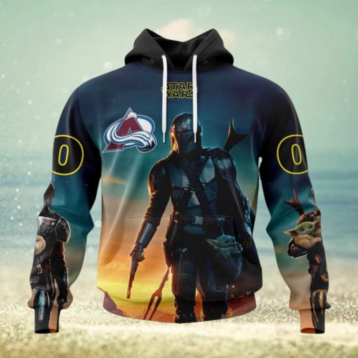 NHL Colorado Avalanche Special Star Wars The Mandalorian Design Hoodie