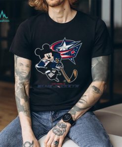 NHL Columbus Blue Jackets Mickey Mouse Disney Hockey T Shirt