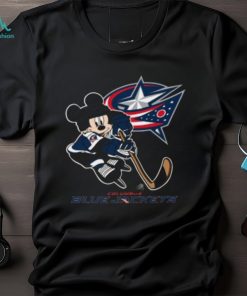 NHL Columbus Blue Jackets Mickey Mouse Disney Hockey T Shirt