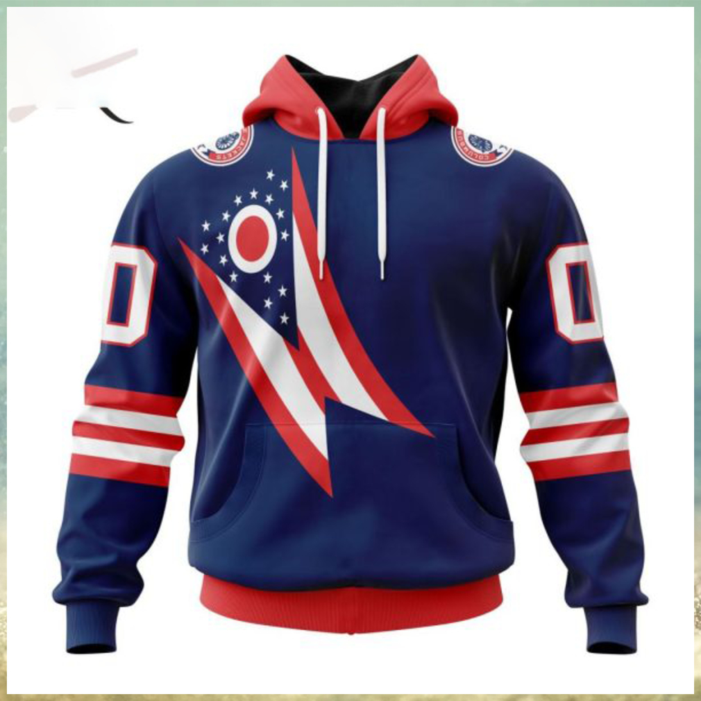 NHL Columbus Blue Jackets Special City Connect Design Hoodie NHL Columbus Blue Jackets Special City Connect Design Hoodie