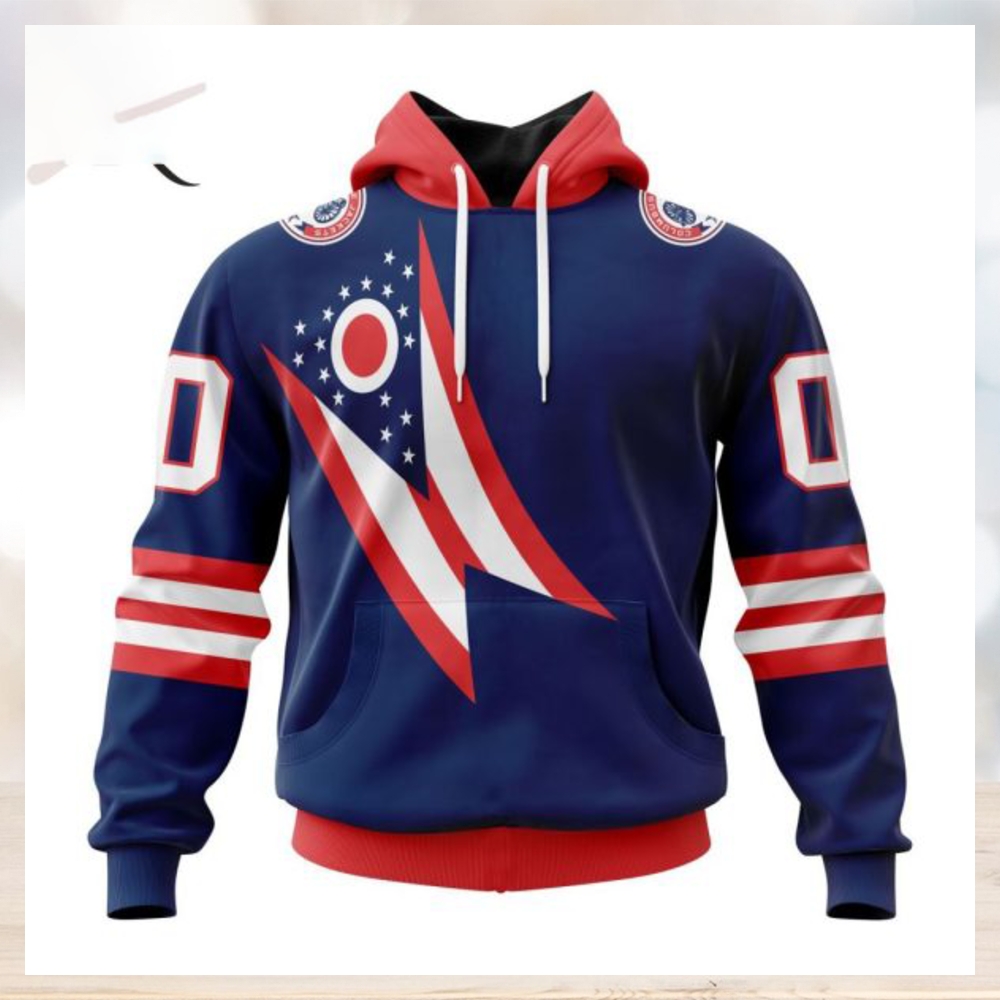 NHL Columbus Blue Jackets Special City Connect Design Hoodie NHL Columbus Blue Jackets Special City Connect Design Hoodie