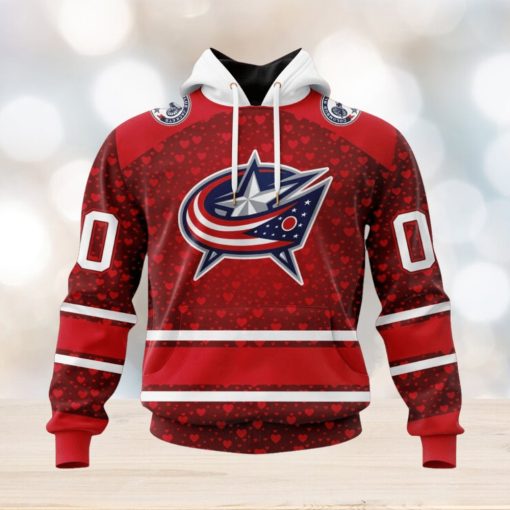 NHL Columbus Blue Jackets Special Gift For Valentines Day Hoodie