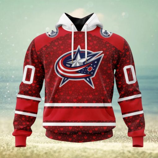NHL Columbus Blue Jackets Special Gift For Valentines Day Hoodie