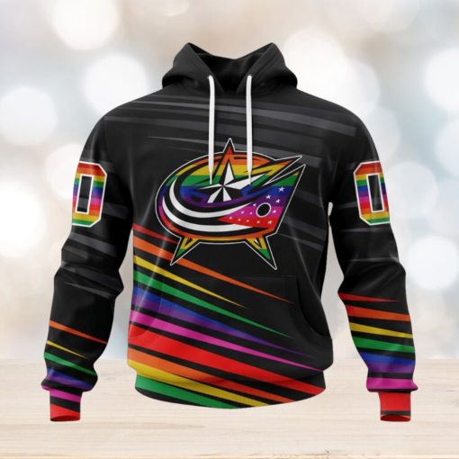 NHL Columbus Blue Jackets Special Pride Design Hockey Is For Everyone Hoodie