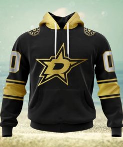 NHL Dallas Stars Special Black And Gold Design Hoodie