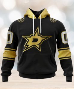 NHL Dallas Stars Special Black And Gold Design Hoodie