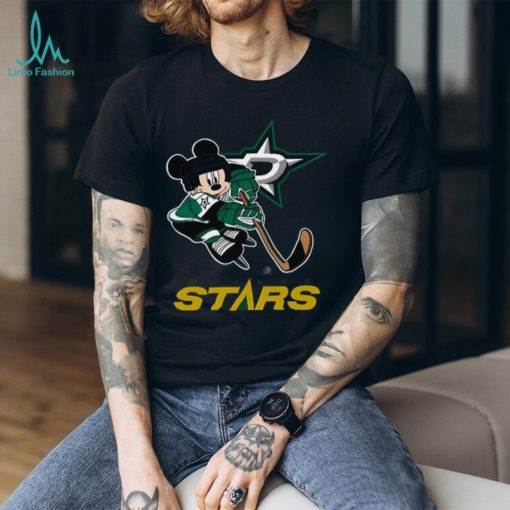 NHL Dallas Stars T Shirt Mickey Mouse Disney Hockey