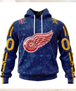 NHL Detroit Red Wings Special 2024 All Star Game Design Hoodie