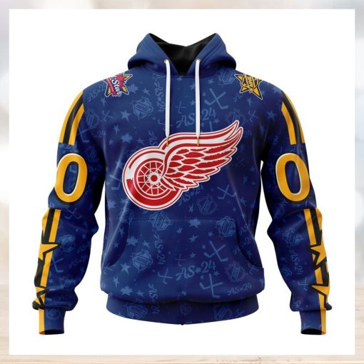 NHL Detroit Red Wings Special 2024 All Star Game Design Hoodie