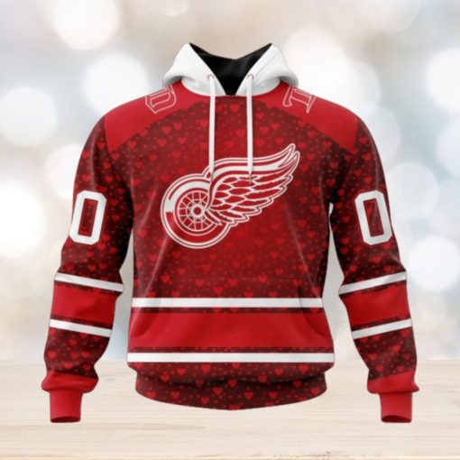 NHL Detroit Red Wings Special Gift For Valentines Day Hoodie