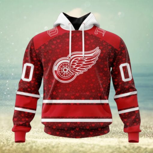 NHL Detroit Red Wings Special Gift For Valentines Day Hoodie
