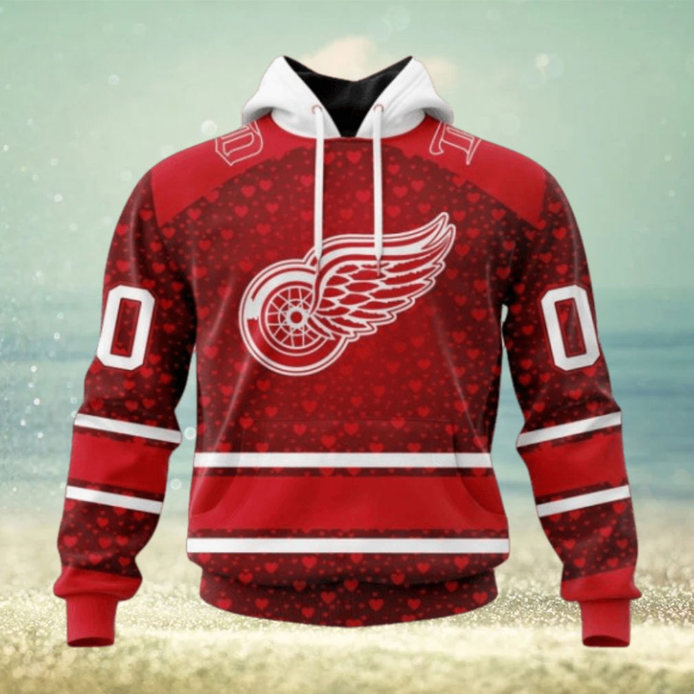 NHL Detroit Red Wings Special Gift For Valentines Day Hoodie NHL Detroit Red Wings Special Gift For Valentines Day Hoodie