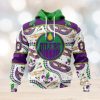 NHL San Jose Sharks Special Mardi Gras Design Hoodie