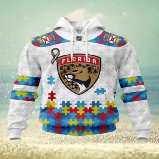 NHL Florida Panthers Hoodie Autism Awareness 3D Hoodie For Fans
