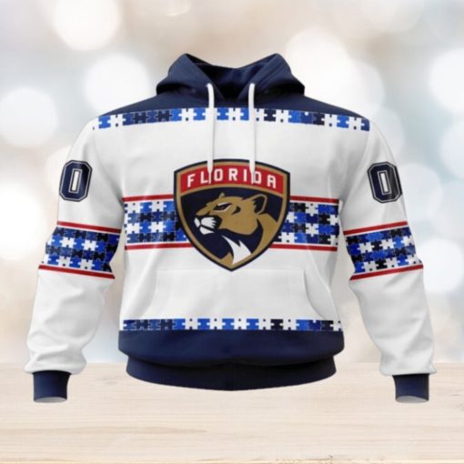 NHL Florida Panthers Hoodie Autism Awareness 3D Hoodie For Hockey Fans