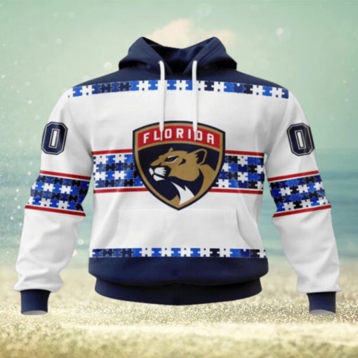 NHL Florida Panthers Hoodie Autism Awareness 3D Hoodie For Hockey Fans