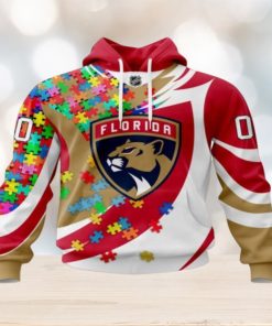 NHL Florida Panthers Hoodie Autism Awareness 3D Hoodie For Sports Fans