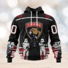 Customized NHL Florida Panthers Hoodie Special Skeleton Costume For Hoodie