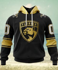 NHL Florida Panthers Special Black And Gold Design Hoodie