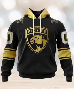 NHL Florida Panthers Special Black And Gold Design Hoodie