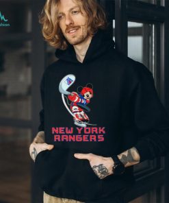NHL Hockey New York Rangers Cheerful Mickey Mouse T Shirt