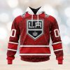 Swiss Ice Hockey Personalized Red Kits Hoodie