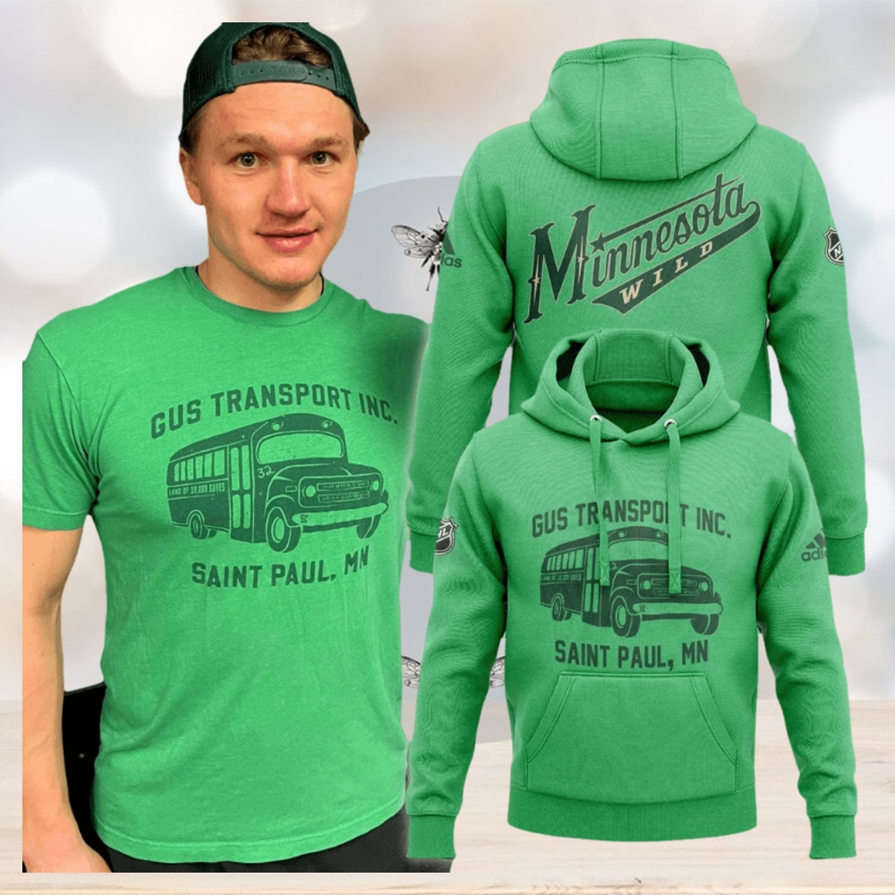 NHL Minnesota Wild Gus Transport Inc Saint Paul Mn Unisex Hoodie NHL Minnesota Wild Gus Transport Inc Saint Paul Mn Unisex Hoodie