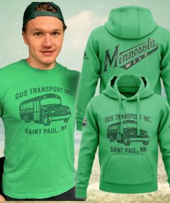 NHL Minnesota Wild Gus Transport Inc Saint Paul Mn Unisex Hoodie