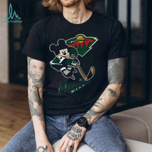 NHL Minnesota Wild Mickey Mouse Disney Hockey T Shirt
