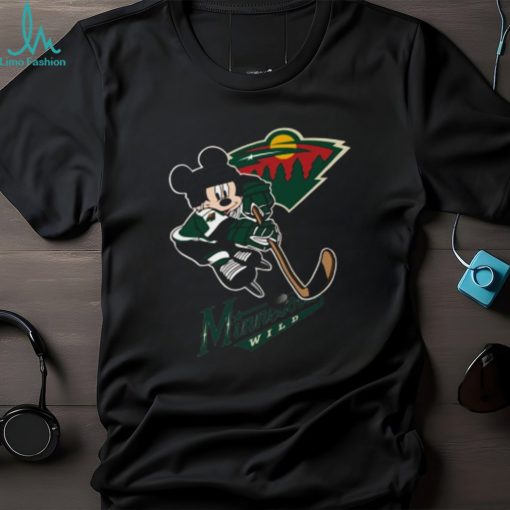 NHL Minnesota Wild Mickey Mouse Disney Hockey T Shirt