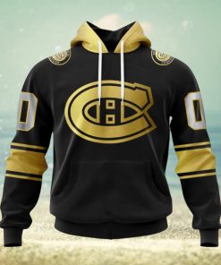 NHL Montreal Canadiens Special Black And Gold Design Hoodie