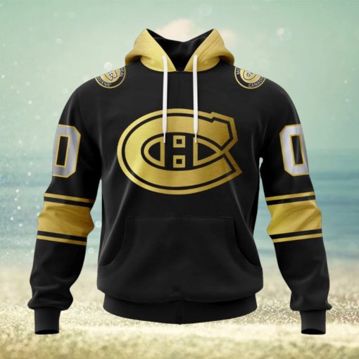 NHL Montreal Canadiens Special Black And Gold Design Hoodie