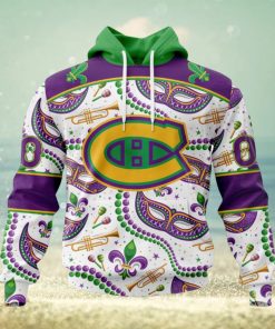 NHL Montreal Canadiens Special Mardi Gras Design Hoodie