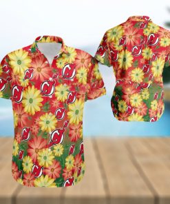 NHL New Jersey Devils Flower Beach Hawaiian Shirt